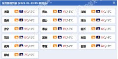 今明天1月23日至24日山东大