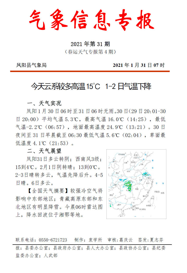 今天云系较多高温15℃ 1-2日气温下降