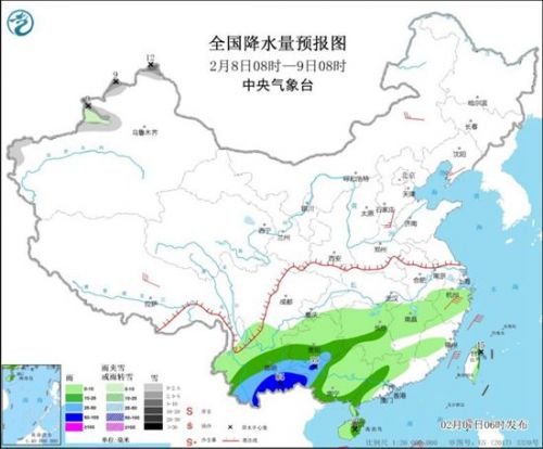 全国天气预报：南方大范围较强降雨来袭 中东部气温多波动