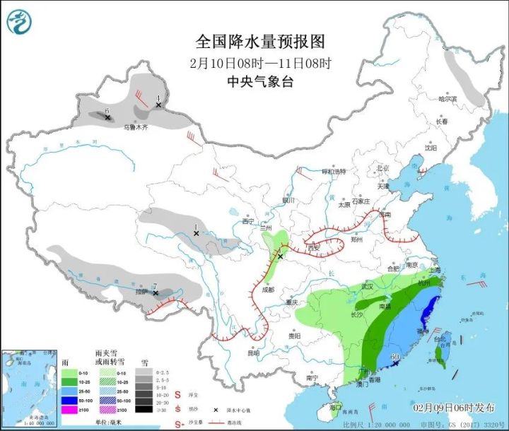 今天傍晚开始要下雨了！但有个好消息：大年初一开始，好天气就回来了……