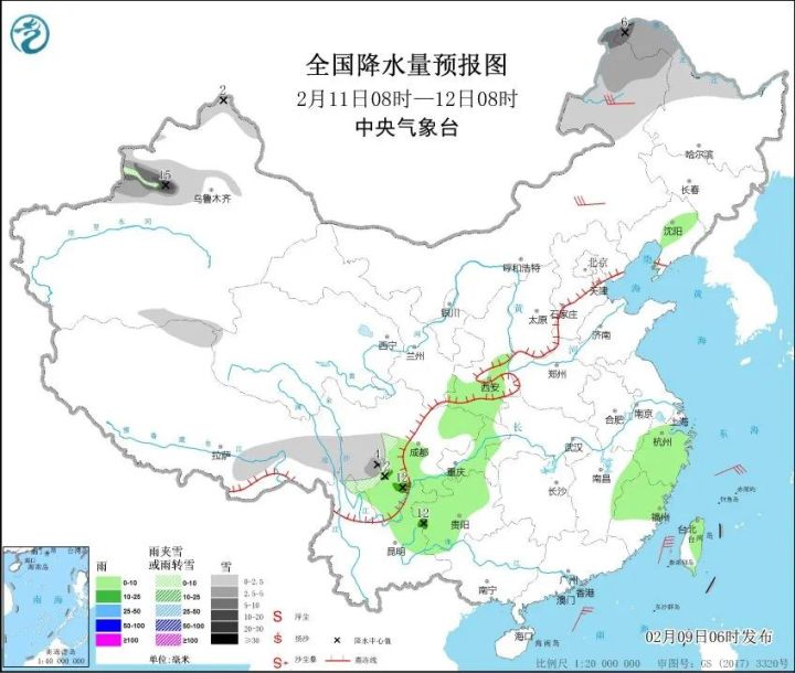 今天傍晚开始要下雨了！但有个好消息：大年初一开始，好天气就回来了……