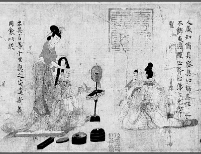 当窗理云鬓 对镜帖花黄——六朝春节的服饰文化
