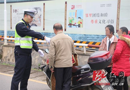 交通安全百日会战丨宁远交警圆满完成春节期间道路交通安保工作