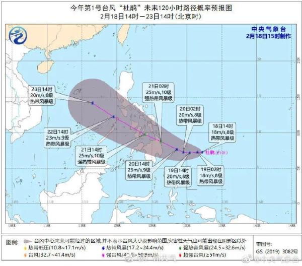 今年1号台风“杜鹃”生成，中心风力有8级！南宁未来一周的天气……