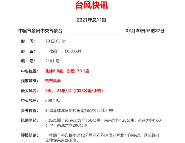 今年第1号台风“杜鹃”最新路径，海南未来几天天气→