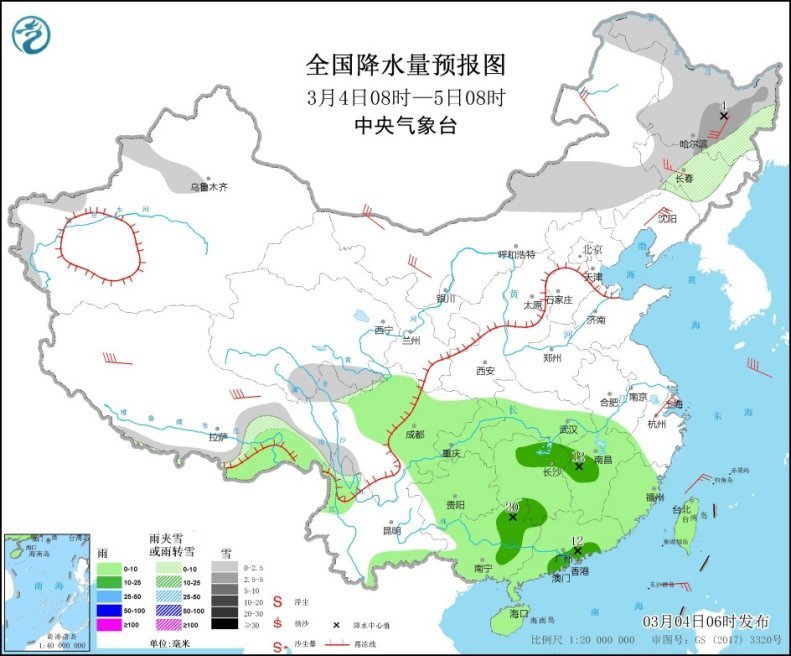 南方首轮大范围对流天气来袭 江南等地有暴雨