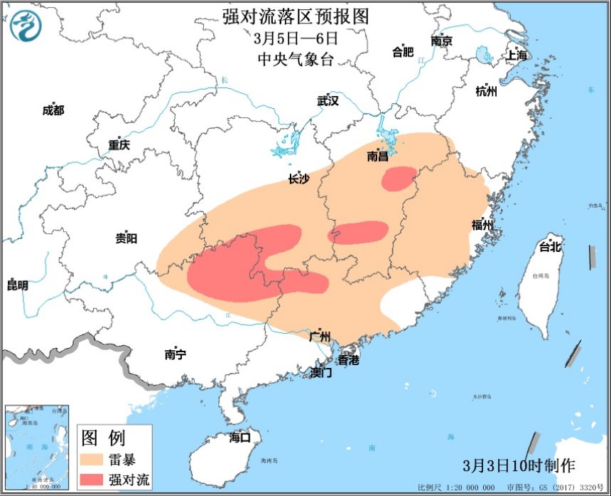 又一轮强冷空气南下，北方最高降温16度，南方五省有雷暴天气