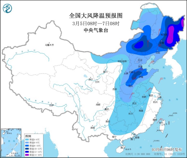 南方今迎大范围强对流天气 江南华南局地暴雨冰雹齐上线