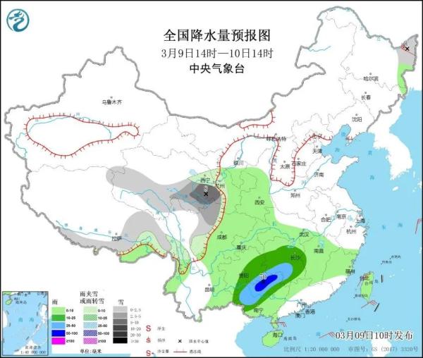 影响我国的冷空气较弱， 升温将是天气舞台的“主旋律”。