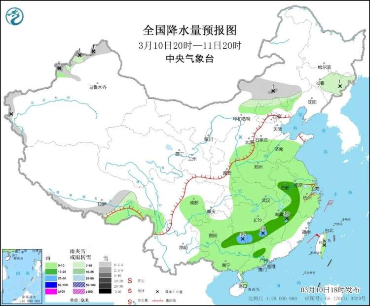 今天又阴雨，明起好天气再来三、四天