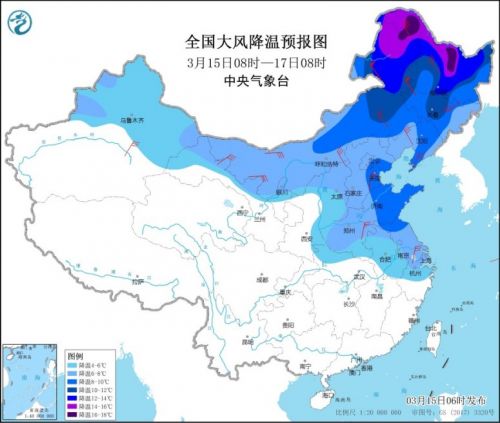 全国天气预报：中东部雨雪增多 内蒙古等局地有强沙尘暴