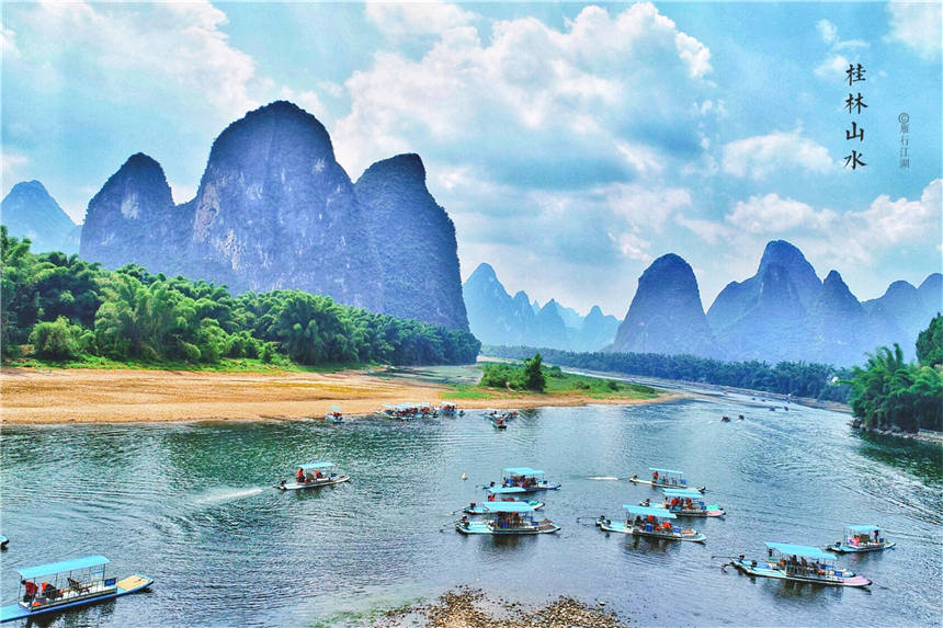 最美的桂林山水不在阳朔,在这个千年古镇,20元背景图就是这里