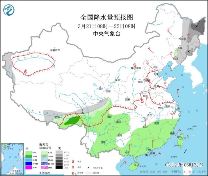 中东部雨雪降温进入尾声,未来3天全国大部分地区天气以晴好为主
