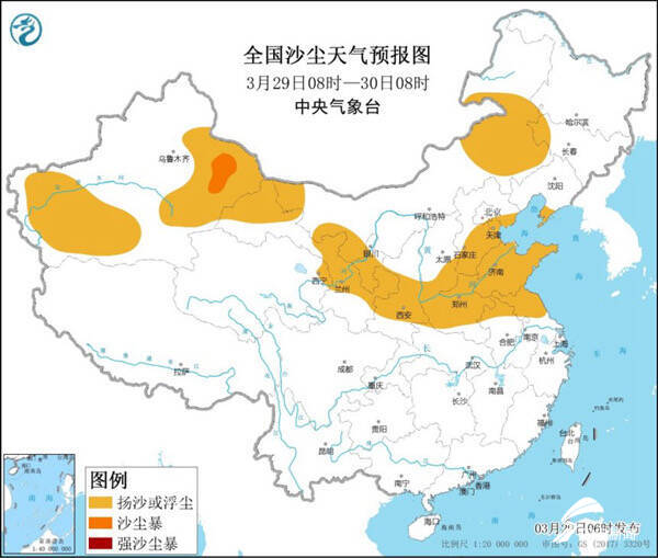 沙尘天气影响持续减弱 预计31日全省以良至轻度污染为主