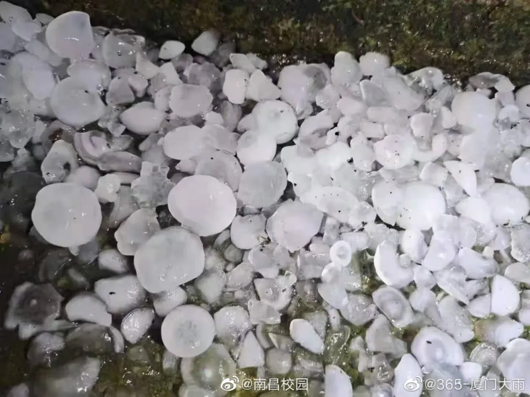 南昌下冰雹了!鸡蛋这么大!接下来天气……
