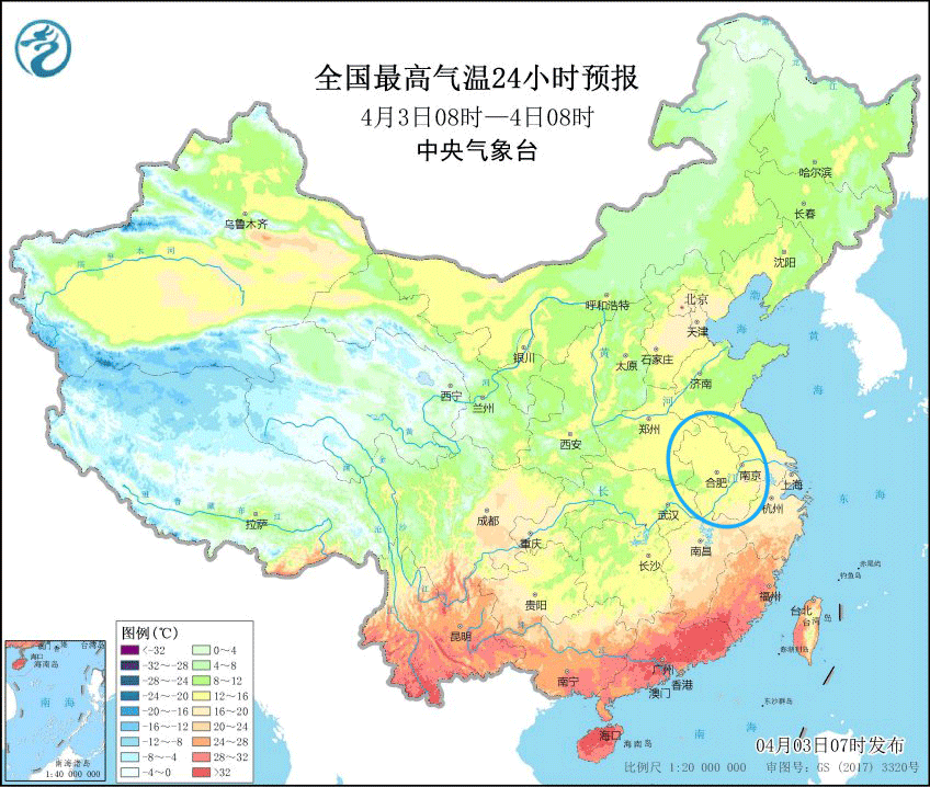 未来一周我省大别山区和江南南部多阵雨或雷雨,受冷空气影响,3-5日气温较低