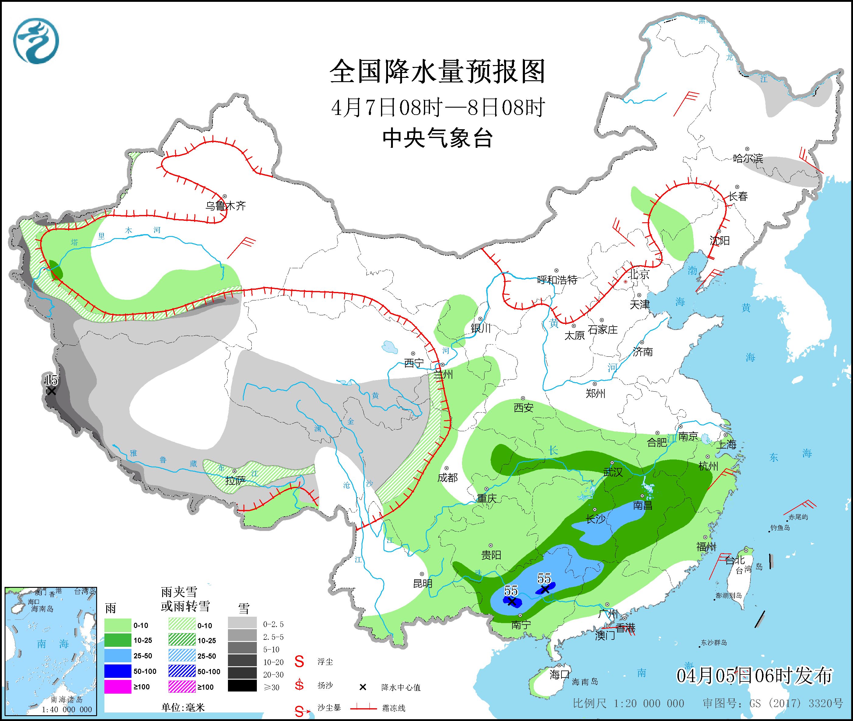 周天气（5-11日）：较强降雨征战江南华南，新疆西藏降雪加强