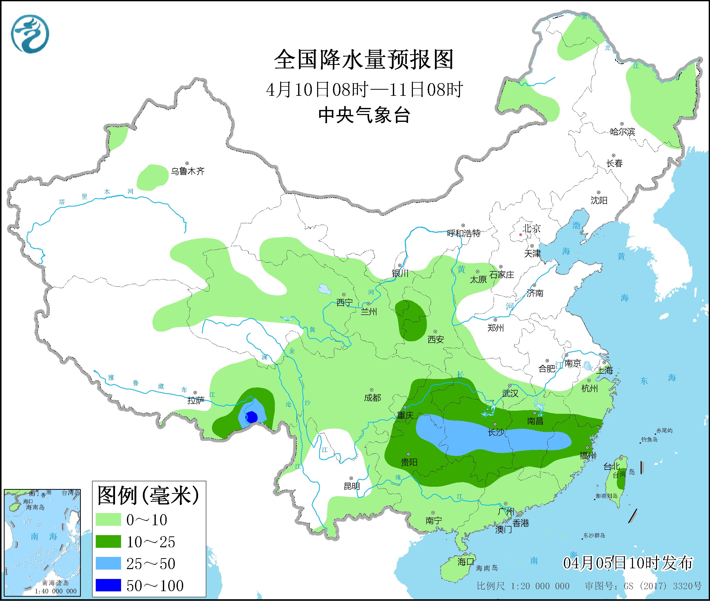周天气(5-11日):较强降雨征战江南华南,新疆西藏降雪加强