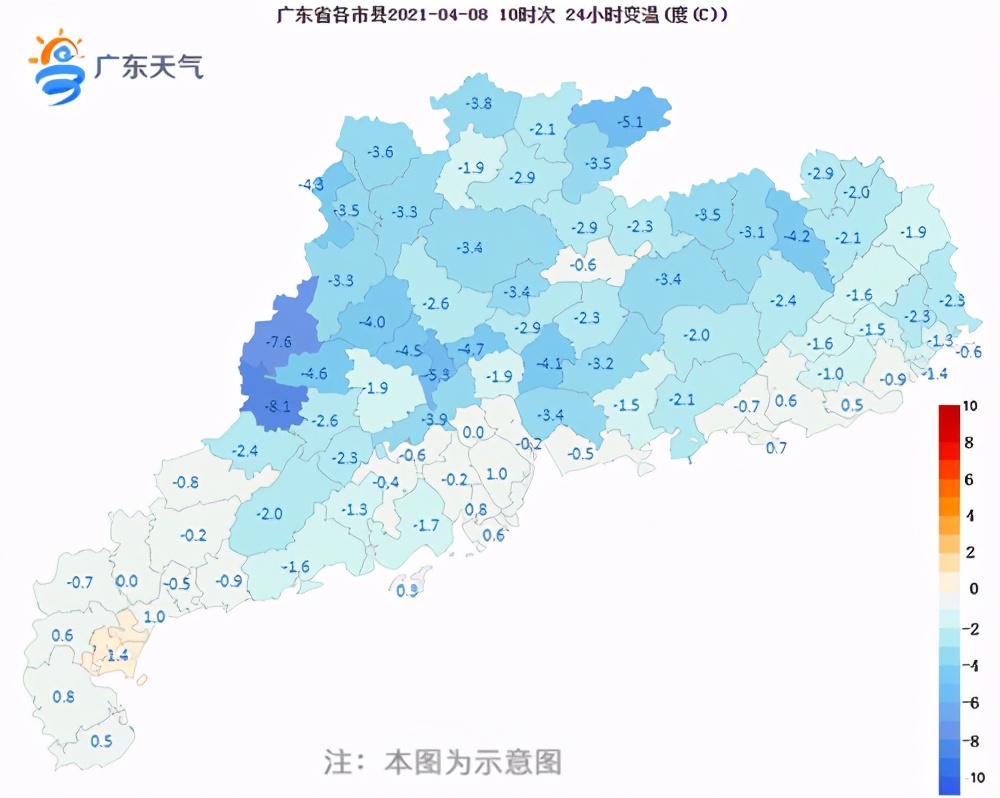 8日到9日早晨粤西和珠三角降水明显