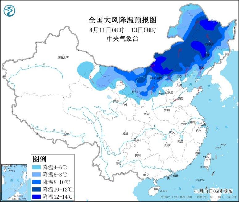 南方将有一次降水天气过程 北方将有雨雪降温天气