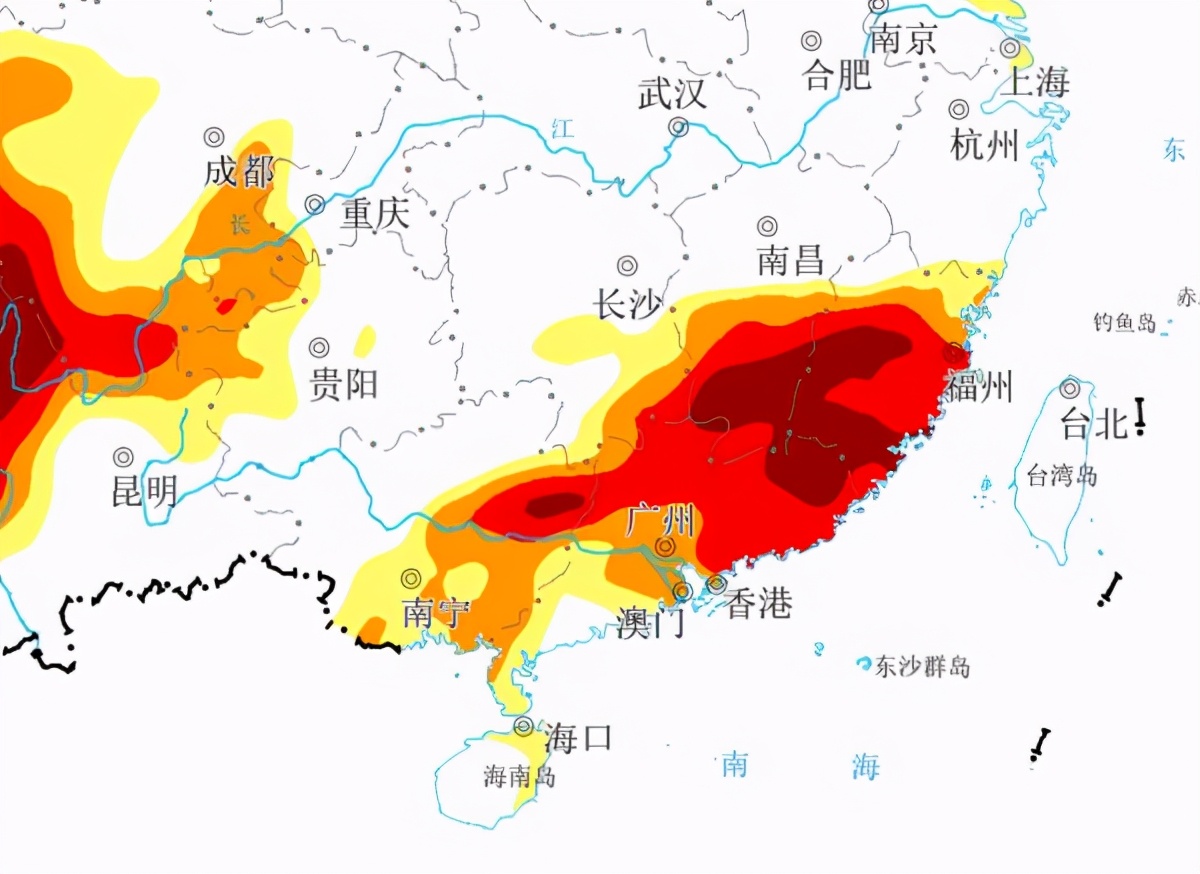 广东!下一场大面积降雨!雨水将分布在广东下列区域