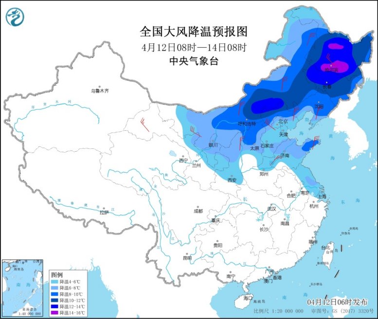 周天气（12-18日）：冷空气来袭，北方大风降温、南方雨频繁