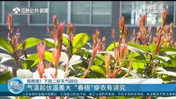 雨水过后江苏本周天气晴好，气温站上20℃