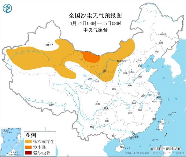 南方地区有明显降雨过程 北方地区有大风降温沙尘天气