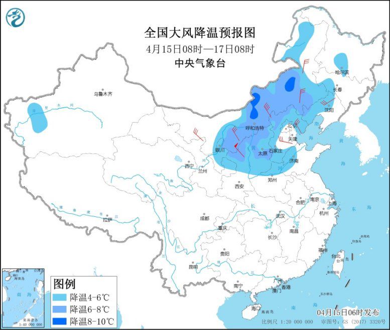 北方地区有大风降温沙尘雨雪天气 南方有明显降雨过程