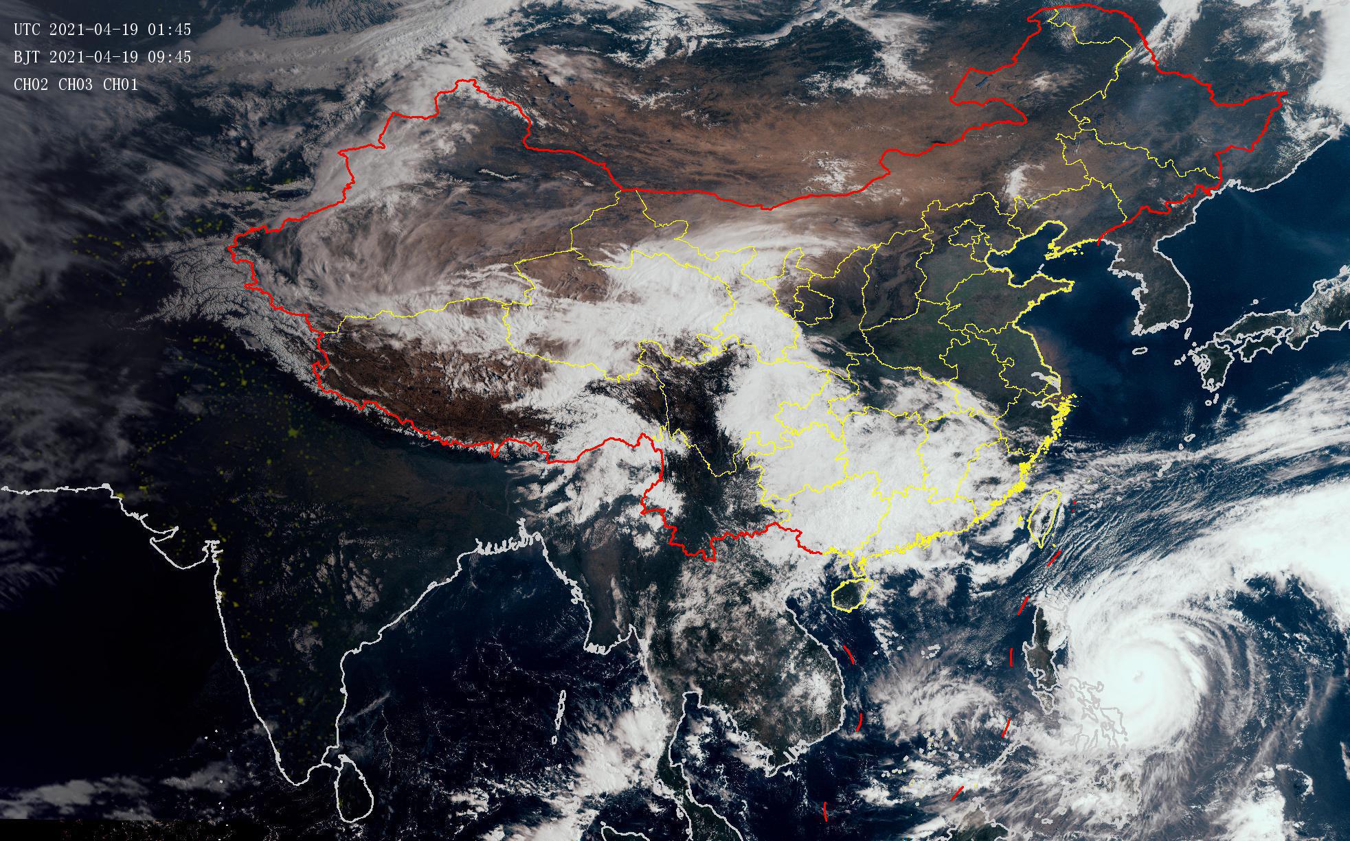 周天气（19-25日）：台风舒力基成四月风王，南方降水一周两轮
