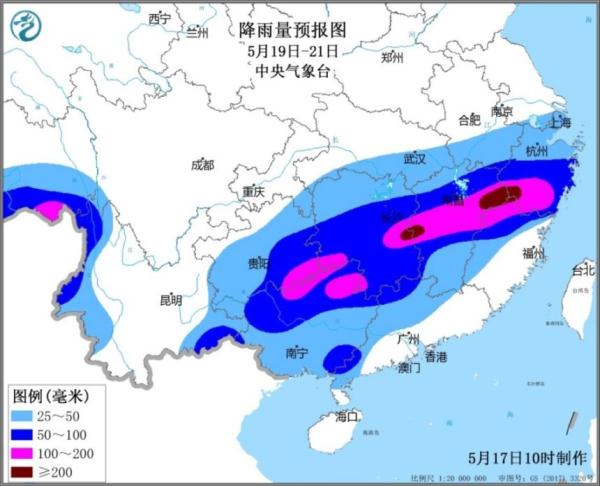 未来一周南方将有持续性降雨和局地强对流天气