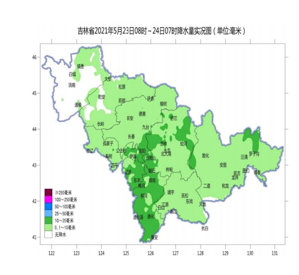 未来几天吉林省多降水天气