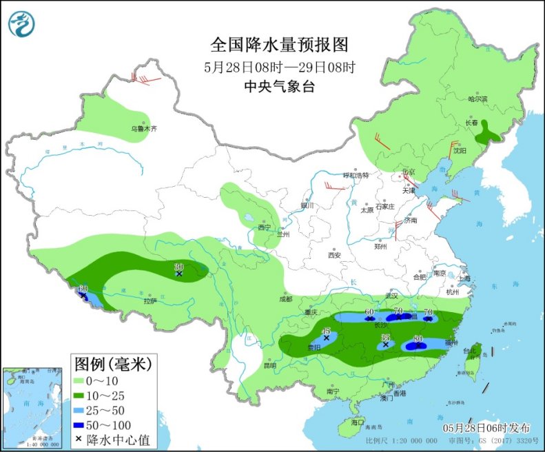 今起南方迎来新一轮强降雨 北方高温天气“见缝插针”