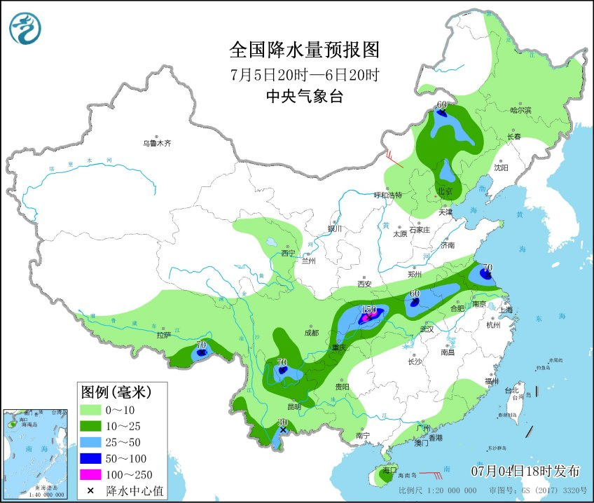 周天气（7月5日-11日）：雨还是热？这是个问题