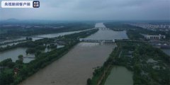 受降雨影响 京杭运河枣庄