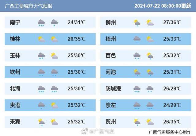 南宁市发布暴雨橙色预警 今明两天广西仍有较强风雨天气