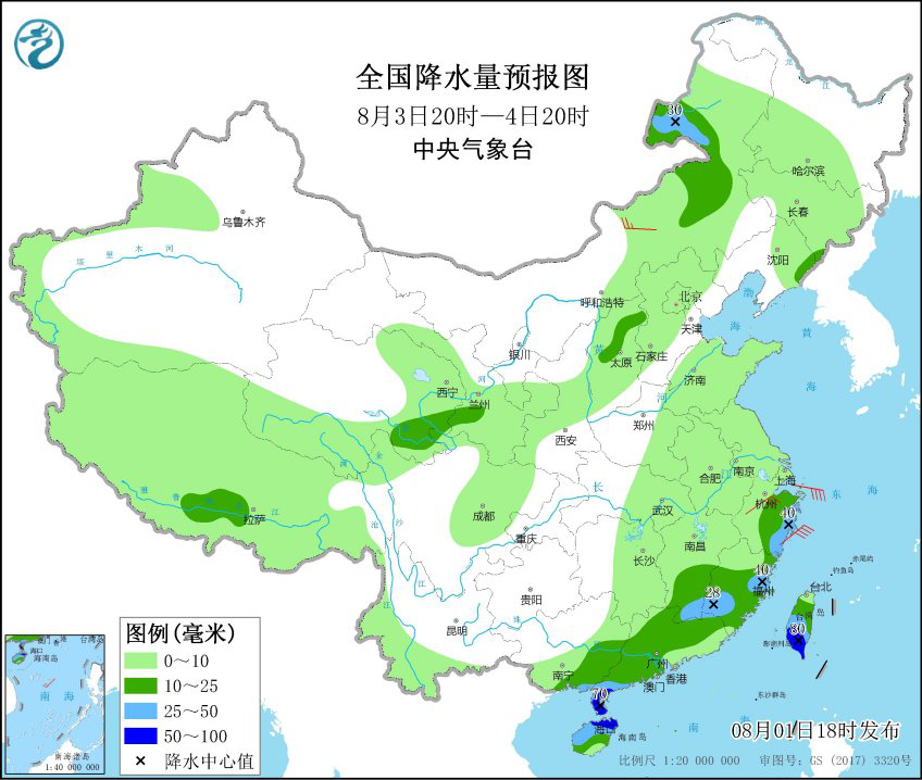周天气(8月2日-8日):新一周雨水减少,高温增多