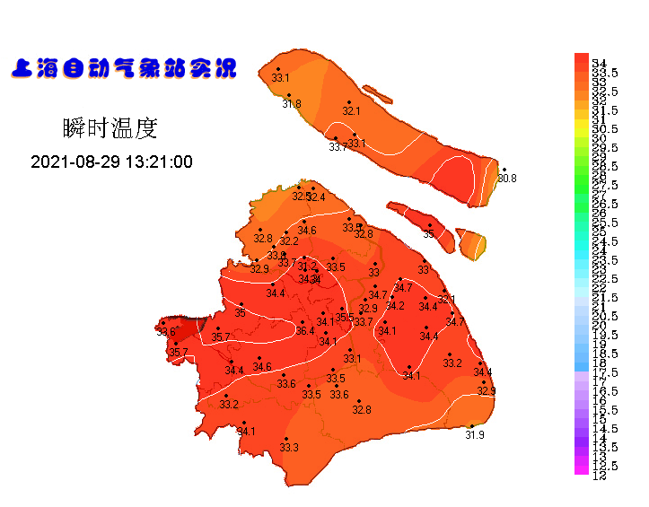 【天气】明天最高35~36度、高温持续到周四!周五直降6度、雨水重回