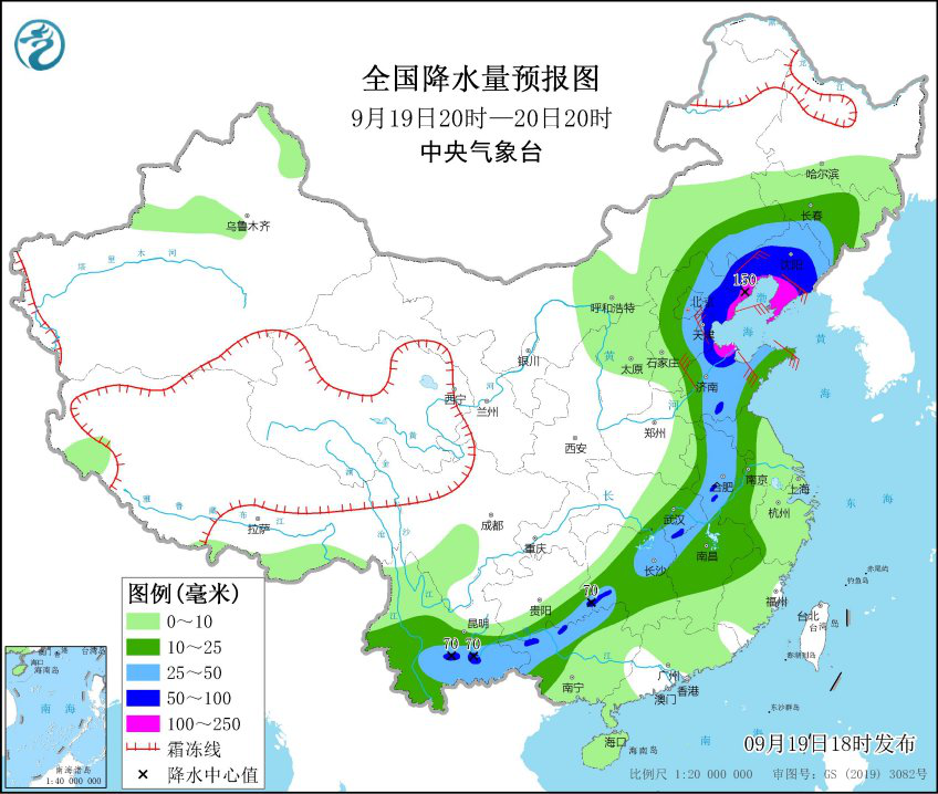 周天气（9月20-26日）：北方阴雨绵绵，南方高温频现