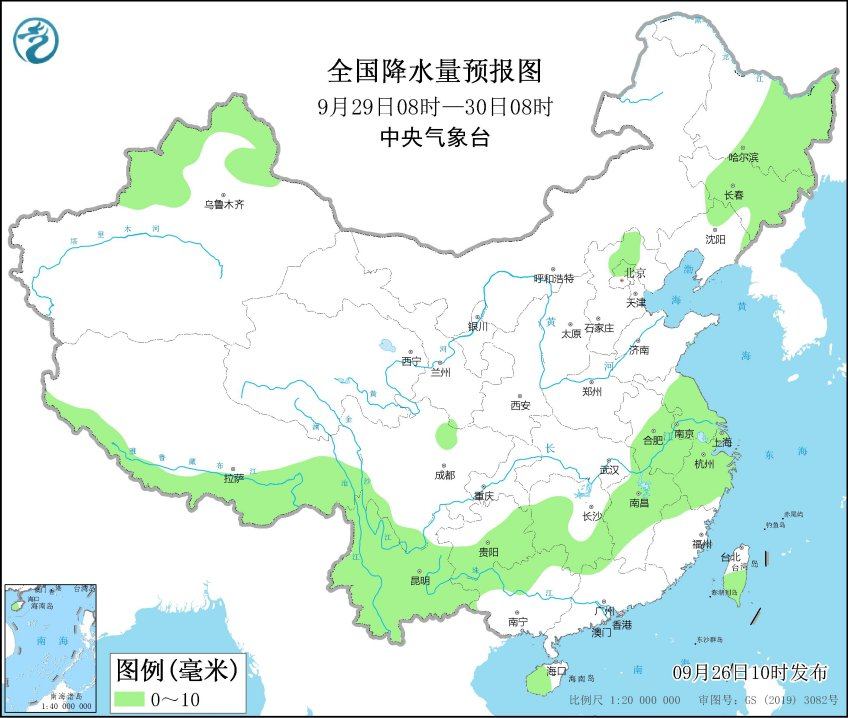 周天气（9月27日-10月3日）：异常加剧，北雨南闷热格局持续