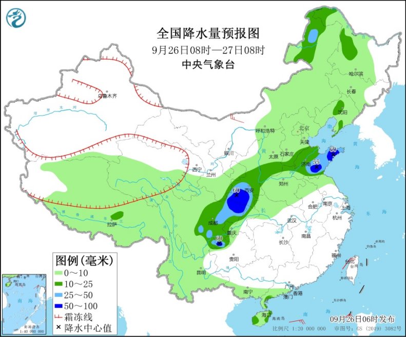 陕西四川盆地等地仍有较强降水 局地有雷暴大风等强对流天气
