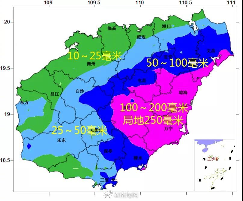 南海热带低压将于27日登陆越南 海南天气预报:部分地区有强降雨