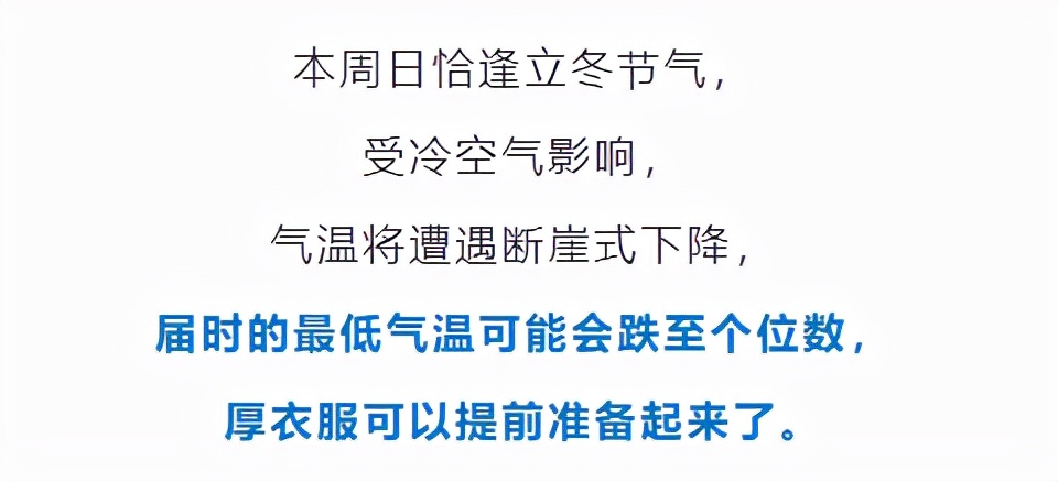 冷҈冷҈冷҈!断崖式降温,来了!杭州一周天气预报