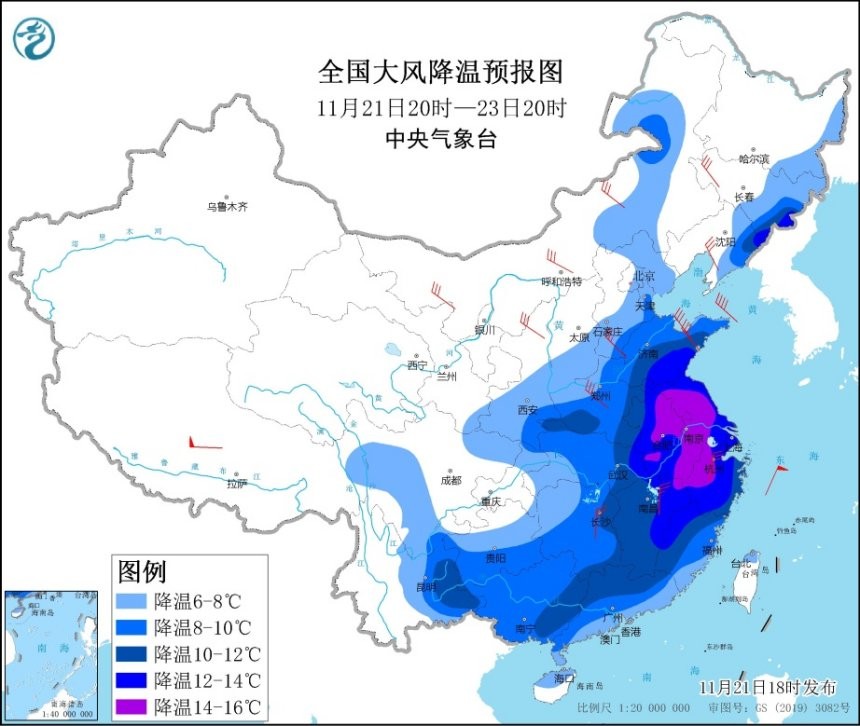 周天气（11月22-28日）：今冬第三次寒潮来袭，南北方都要关注