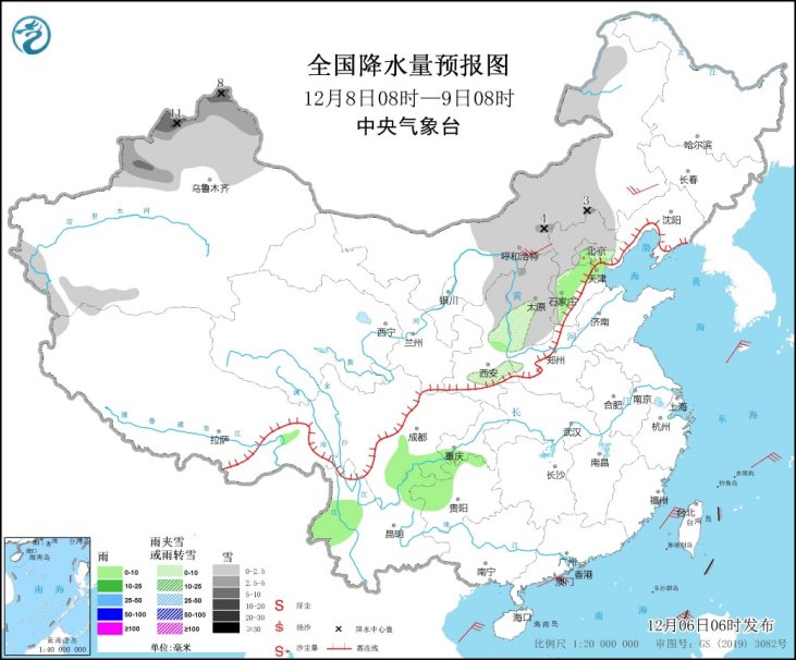 北方多地有雨雪天气,未来十天全国大部气温偏高