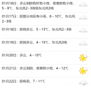 夜里阴有小雨；明天阴部