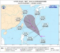 今年第12号台风“梅花”（