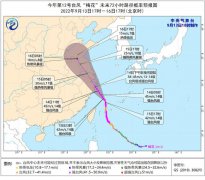 今年第12号台风“梅花”（