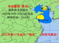 受今年第12号台风“梅花”