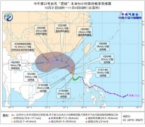 今年第22号台风“尼格”今